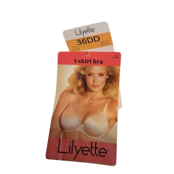 Bali Lilyette Bra 36DD Pink Peach Animal Cheetah Leopard Underwire T Shirt 0426 - Picture 3 of 4